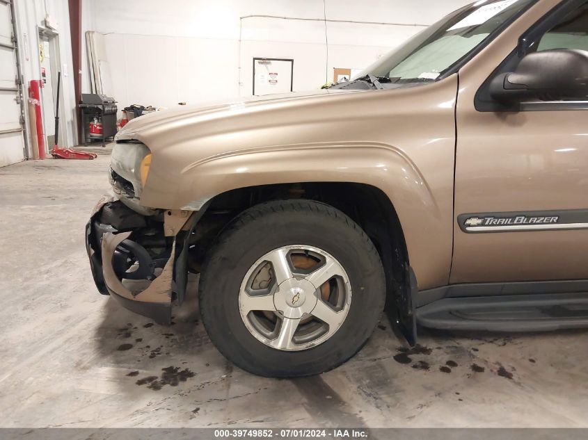 2002 Chevrolet Trailblazer Lt VIN: 1GNDS13SX22337143 Lot: 39749852