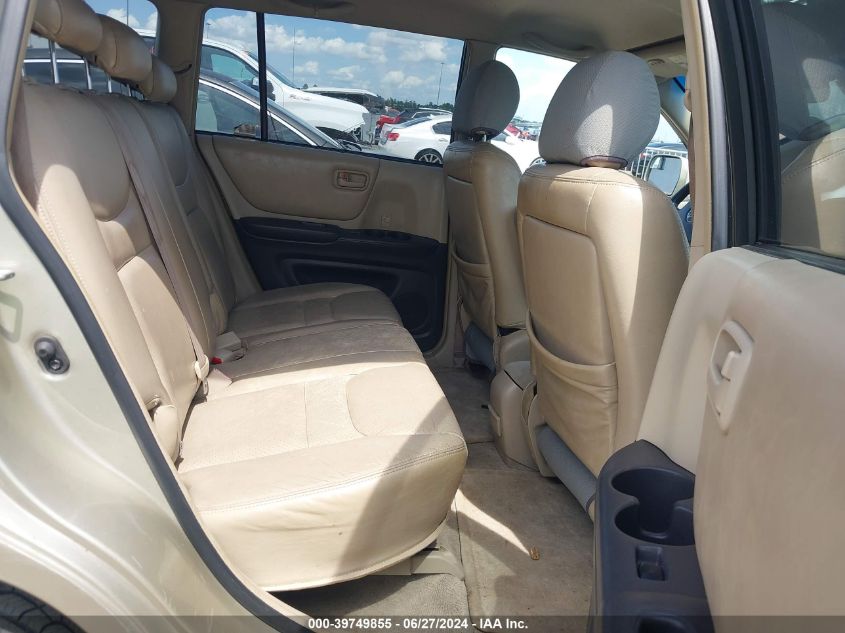 2001 Toyota Highlander V6 VIN: JTEGF21A110009173 Lot: 39749855