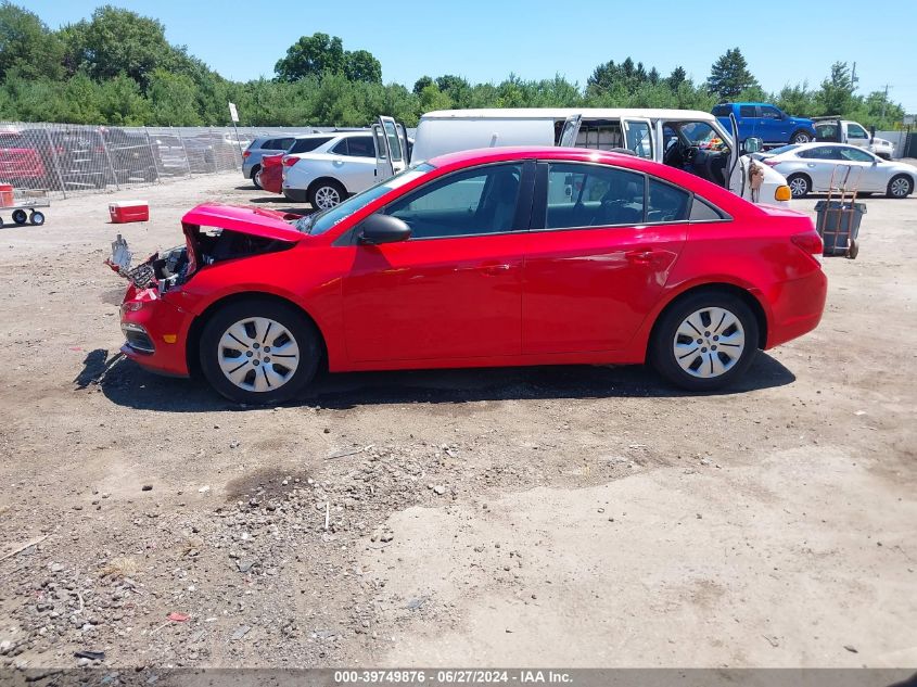 2015 Chevrolet Cruze Ls Auto VIN: 1G1PA5SH2F7146131 Lot: 39749876