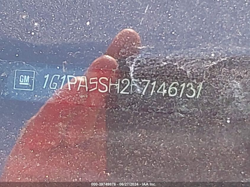 2015 Chevrolet Cruze Ls Auto VIN: 1G1PA5SH2F7146131 Lot: 39749876