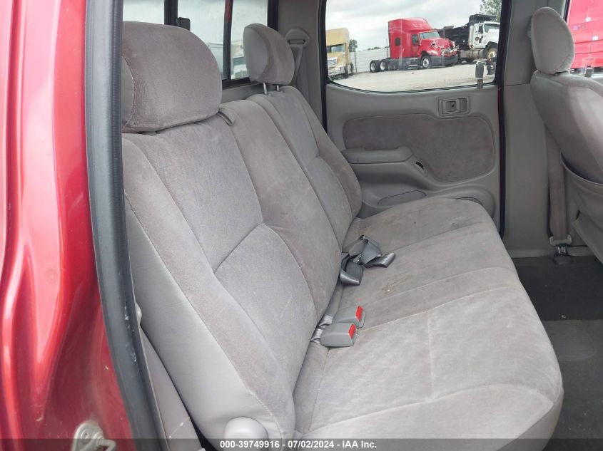 2002 Toyota Tacoma Double Cab Prerunner VIN: X5TEGN92N92Z13337 Lot: 39749916