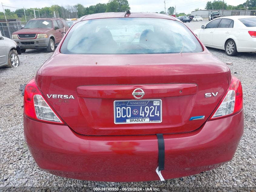 2012 Nissan Versa S/Sv/Sl VIN: 3N1CN7AP1CL867775 Lot: 39749950