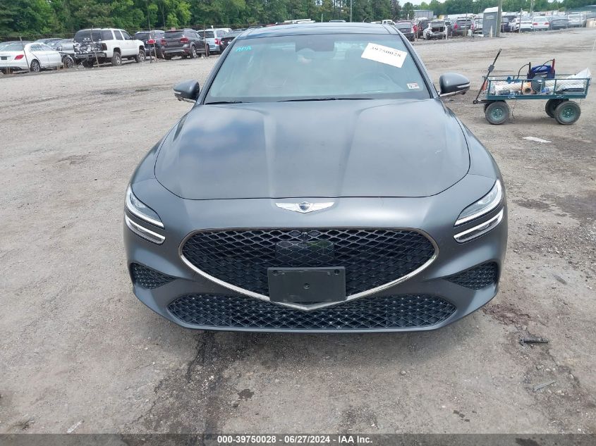 2022 Genesis G70 3.3T Awd Launch Edition VIN: KMTG14TE9NU082273 Lot: 39750028