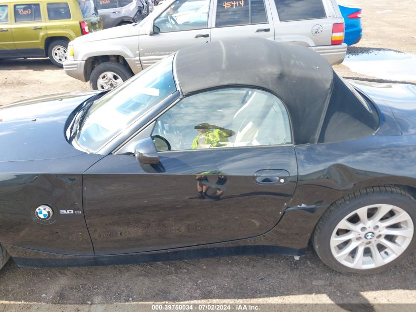 2006 BMW Z4 3.0Si VIN: 4USBU53596LW91399 Lot: 39750034