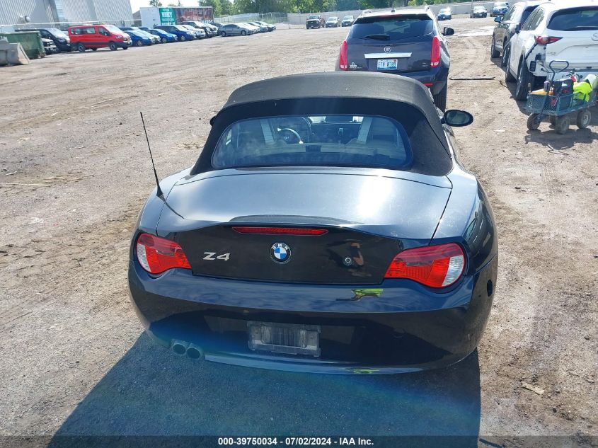 2006 BMW Z4 3.0Si VIN: 4USBU53596LW91399 Lot: 39750034