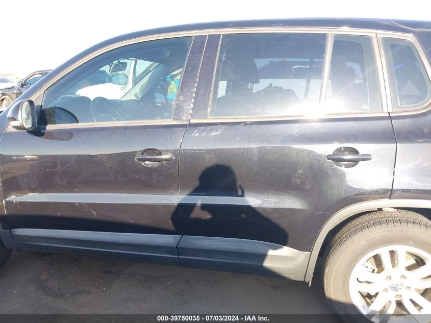 2013 Volkswagen Tiguan S/Se/Sel VIN: WVGAV3AX1DW604495 Lot: 39750035