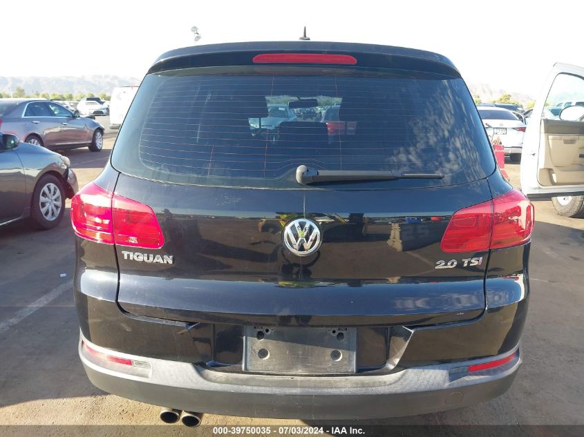 2013 Volkswagen Tiguan S/Se/Sel VIN: WVGAV3AX1DW604495 Lot: 39750035