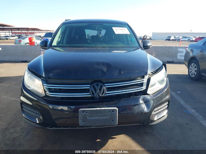 2013 Volkswagen Tiguan S/Se/Sel VIN: WVGAV3AX1DW604495 Lot: 39750035