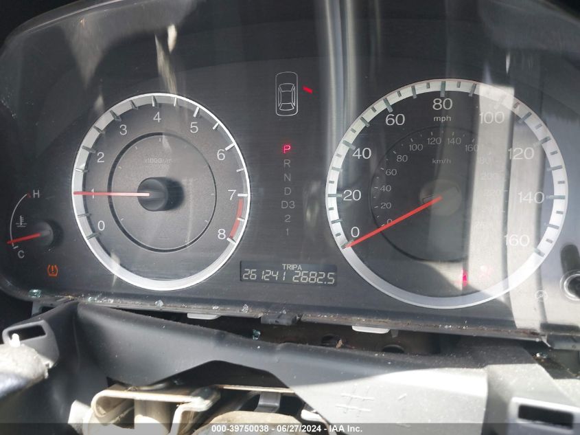 2010 Honda Accord 2.4 Ex-L VIN: 1HGCP2F87AA135815 Lot: 39750038