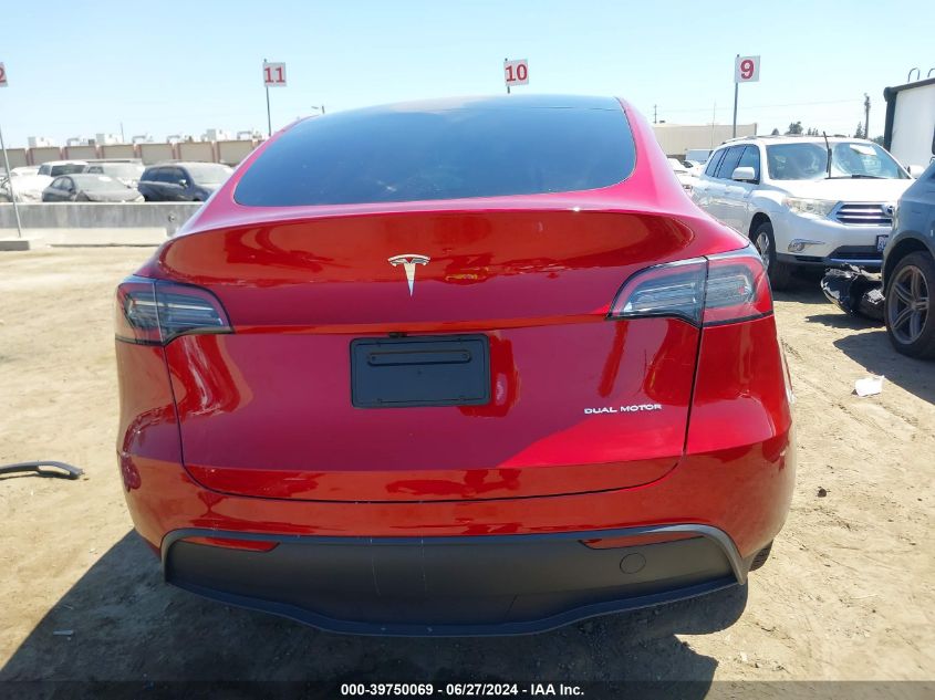 2024 TESLA MODEL Y LONG RANGE DUAL MOTOR ALL-WHEEL DRIVE - 7SAYGDEE3RA249708