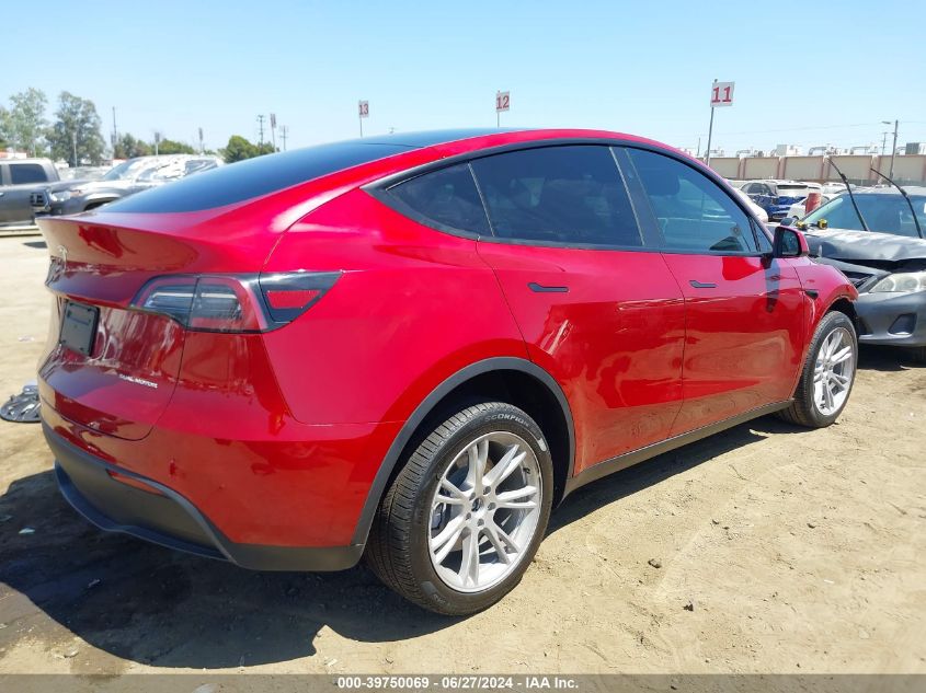 2024 TESLA MODEL Y LONG RANGE DUAL MOTOR ALL-WHEEL DRIVE - 7SAYGDEE3RA249708