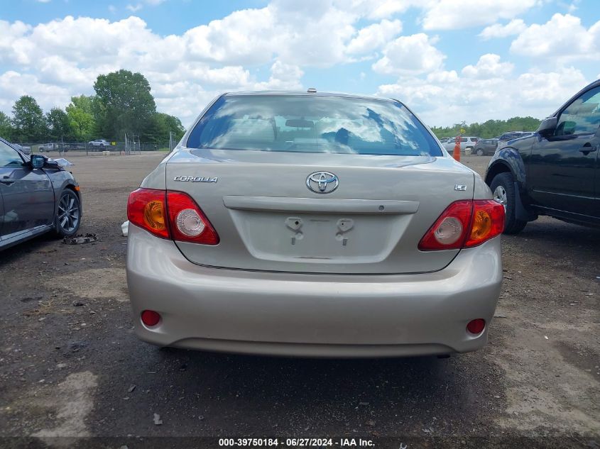 2009 Toyota Corolla Le VIN: 2T1BU40E59C142296 Lot: 39750184