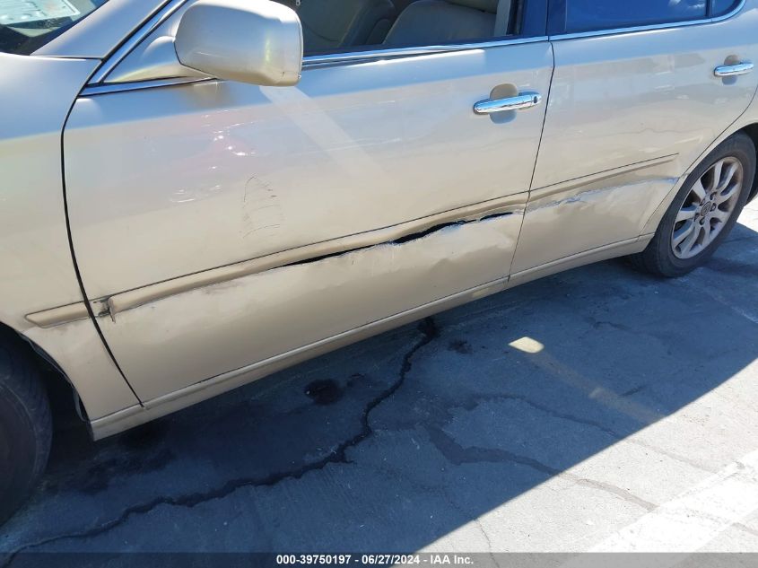 2003 Lexus Es 300 VIN: JTHBF30G036005365 Lot: 39750197