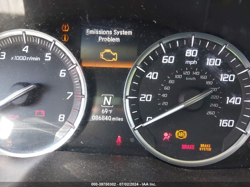 2016 Acura Mdx Acurawatch Plus Package VIN: 5FRYD4H27GB051834 Lot: 39750302