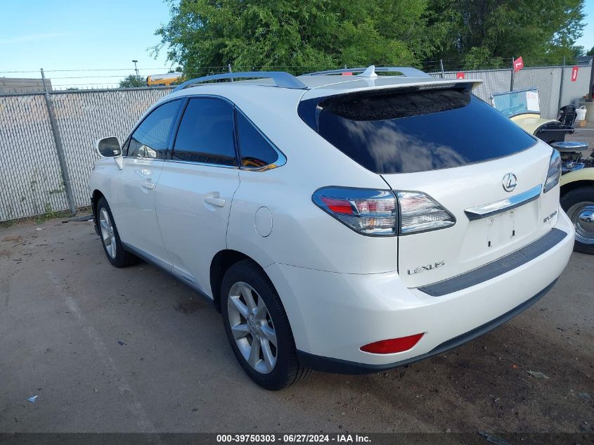 2010 Lexus Rx 350 VIN: JTJZK1BA2A2002008 Lot: 39750303