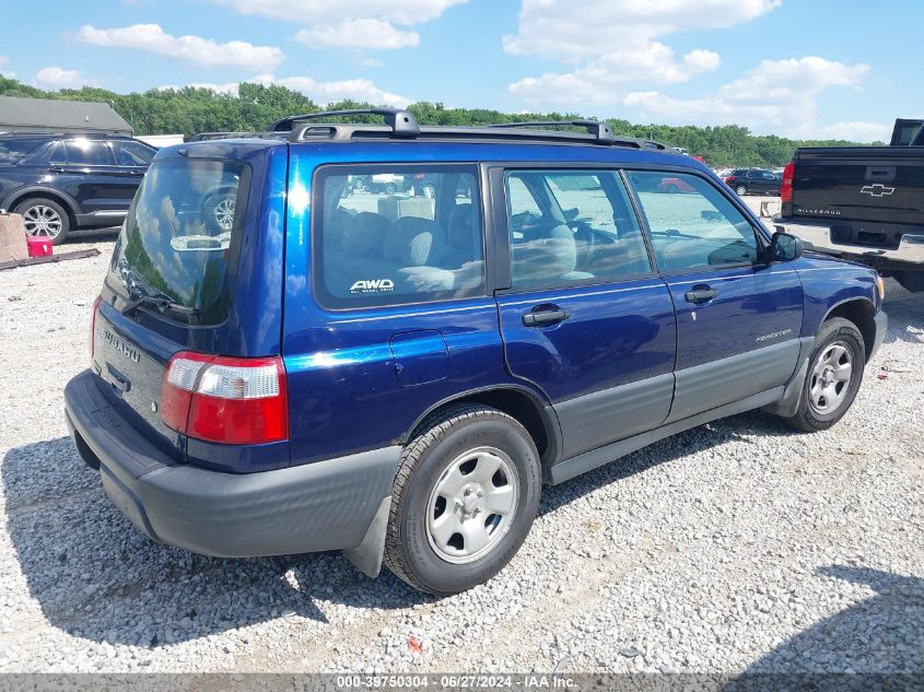 2002 Subaru Forester L VIN: JF1SF63592H725530 Lot: 39750304