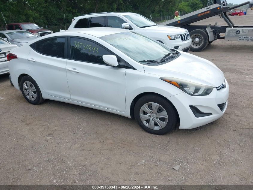 2016 HYUNDAI ELANTRA SE - 5NPDH4AE9GH729476