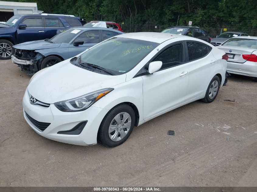 2016 HYUNDAI ELANTRA SE - 5NPDH4AE9GH729476