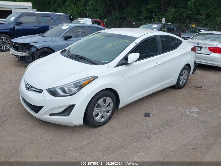 5NPDH4AE9GH729476 | 2016 HYUNDAI ELANTRA