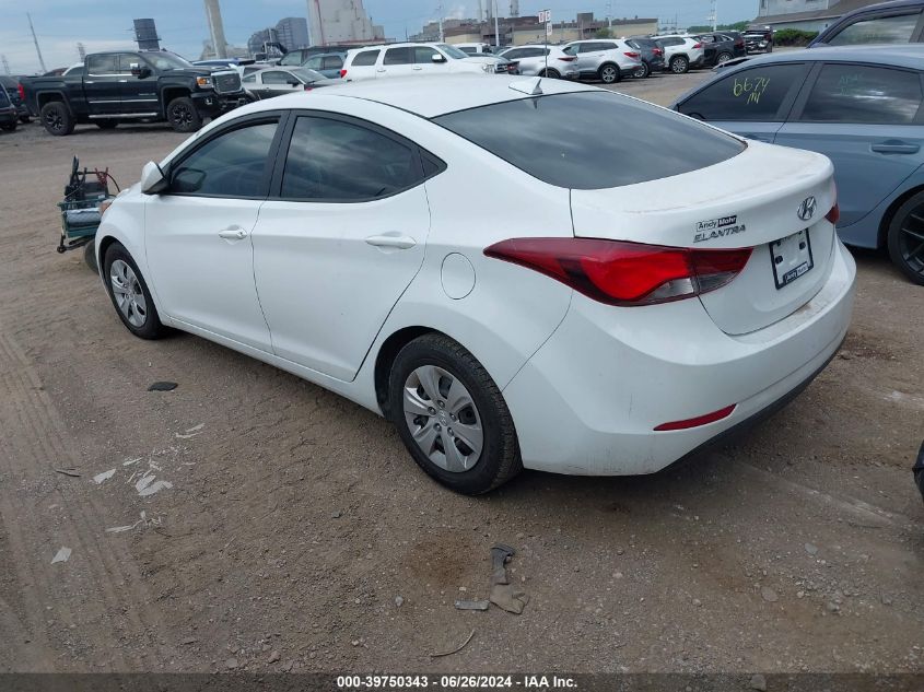 5NPDH4AE9GH729476 | 2016 HYUNDAI ELANTRA