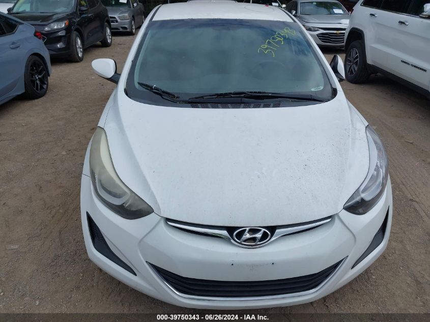 5NPDH4AE9GH729476 | 2016 HYUNDAI ELANTRA