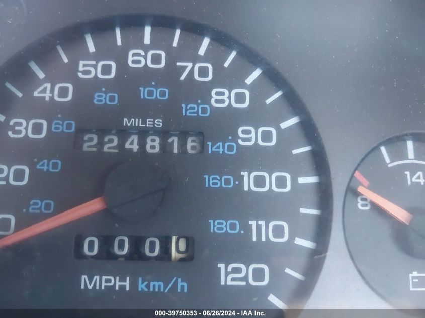 1997 Dodge Ram 1500 Lt VIN: 1B7HC16Y1VJ615039 Lot: 39750353