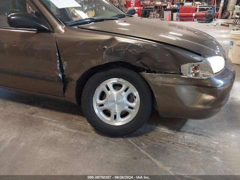 1999 Chevrolet Prizm VIN: 1Y1SK5486XZ428785 Lot: 39750357