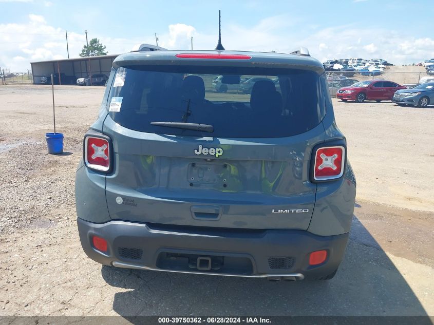 2018 Jeep Renegade Limited Fwd VIN: ZACCJADB4JPH23129 Lot: 39750362