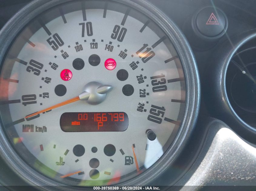 2003 Mini Cooper VIN: WMWRC33423TJ50304 Lot: 39750369