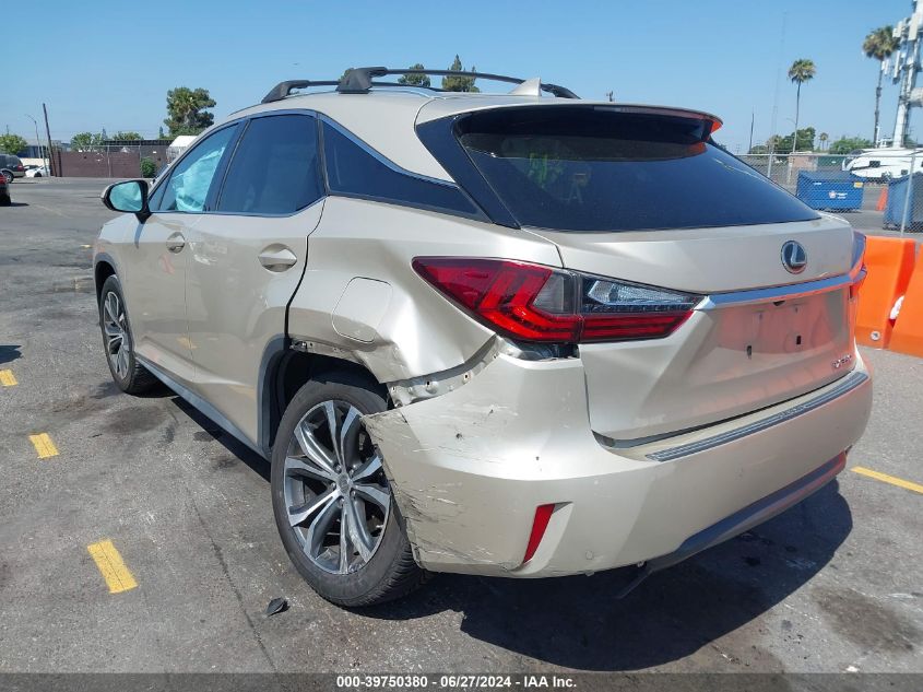 2017 Lexus Rx 350 VIN: 2T2ZZMCA2HC037282 Lot: 39750380