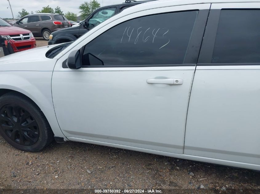 2014 Dodge Avenger Se VIN: 1C3CDZABOEN189902 Lot: 39750392