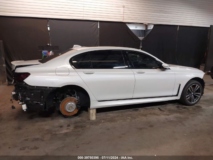 2022 BMW 750 I xDrive VIN: WBA7U2C06NCK74302 Lot: 39750395