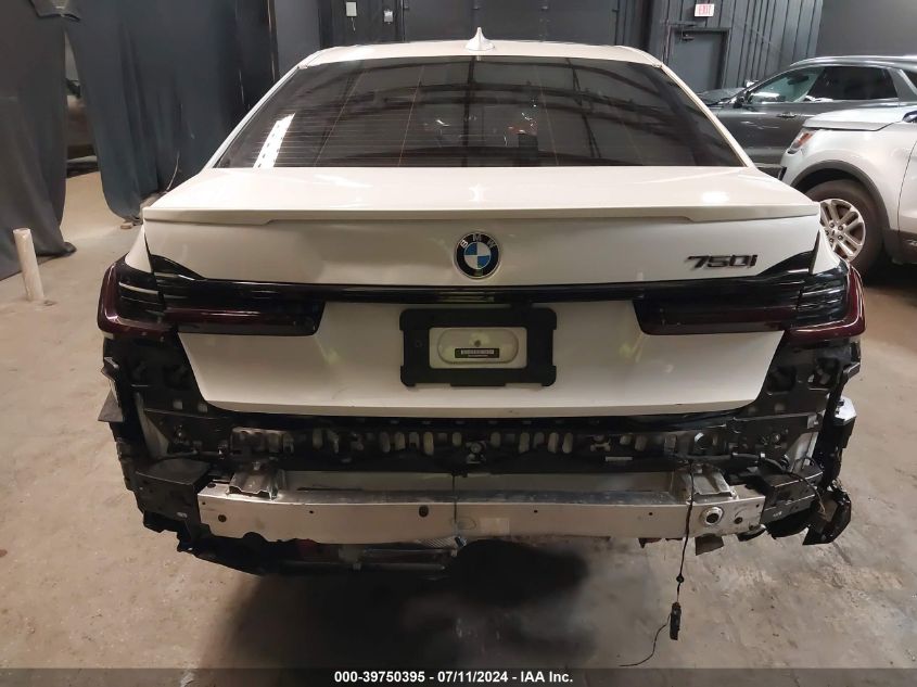 2022 BMW 750 I xDrive VIN: WBA7U2C06NCK74302 Lot: 39750395