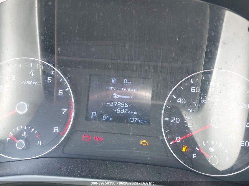 2019 Kia Forte Lxs VIN: 3KPF24AD5KE119492 Lot: 39750398