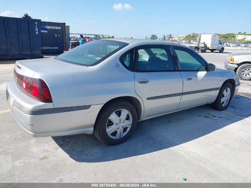 2001 Chevrolet Impala VIN: 2G1WF55EX19352240 Lot: 39750400