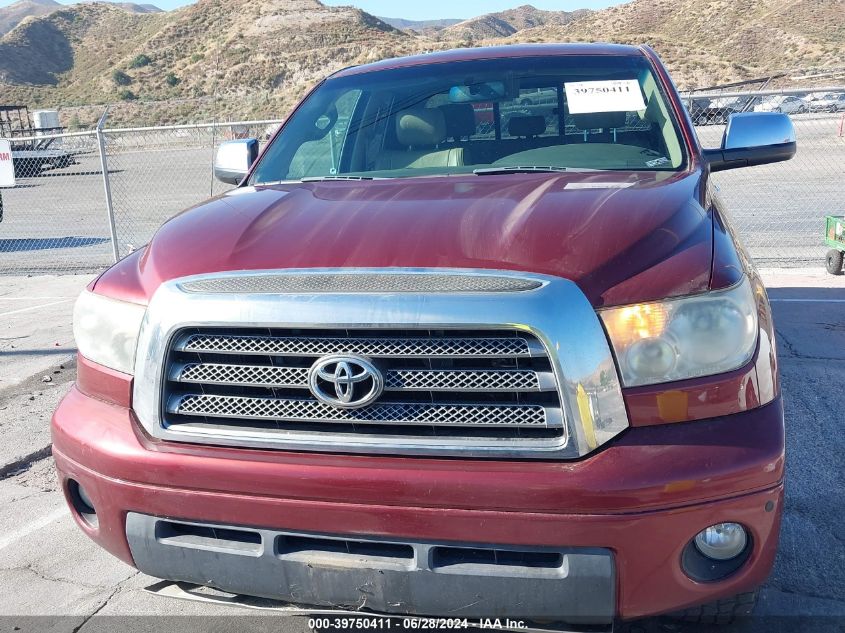 2007 Toyota Tundra Limited 5.7L V8 VIN: 5TFBV58127X025925 Lot: 39750411