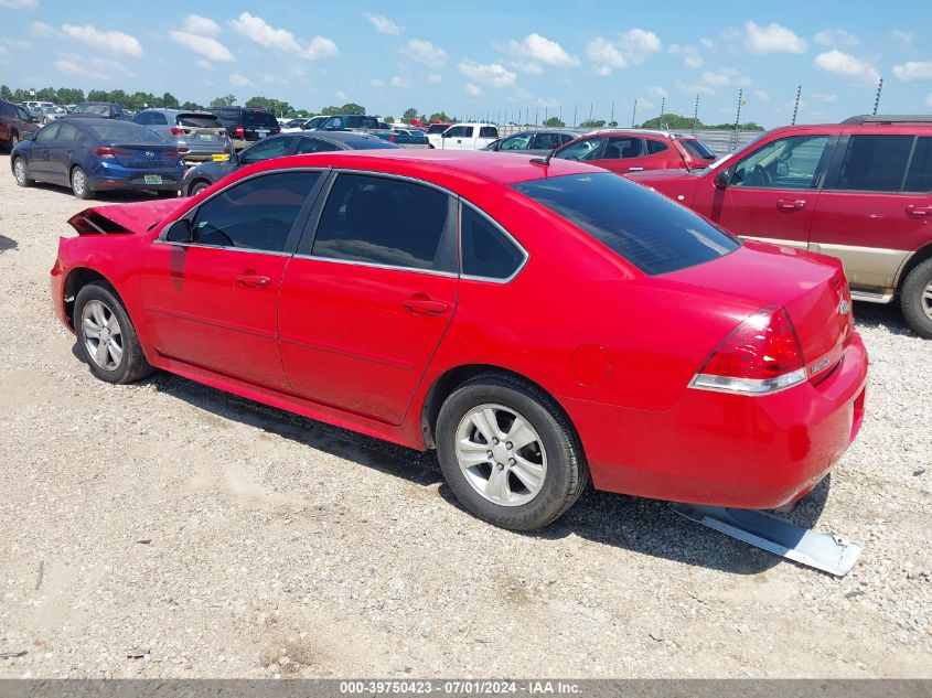 2012 Chevrolet Impala Ls VIN: 2G1WF5E34C1322036 Lot: 39750423