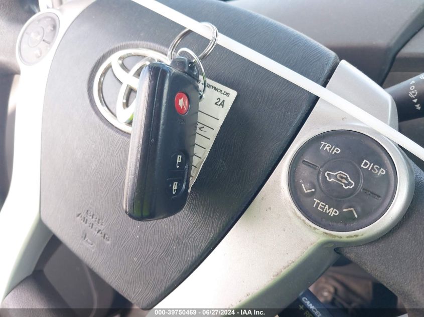 2011 Toyota Prius Two VIN: JTDKN3DU7B1479233 Lot: 39750469