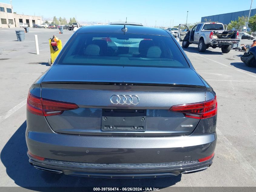 2019 Audi A4 45 Premium VIN: WAUENAF49KA020345 Lot: 39750474