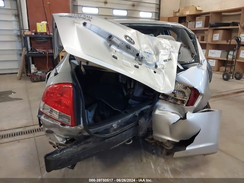 2009 Kia Spectra Ex VIN: KNAFE221495618819 Lot: 39750517