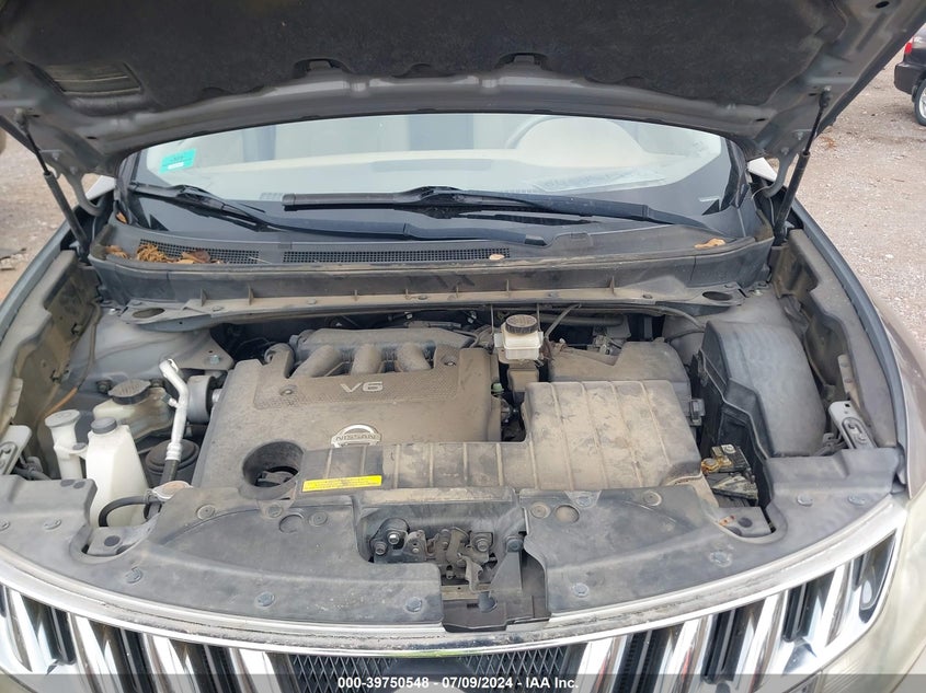2010 Nissan Murano S/Sl/Le VIN: JN8AZ1MU5AW014122 Lot: 39750548