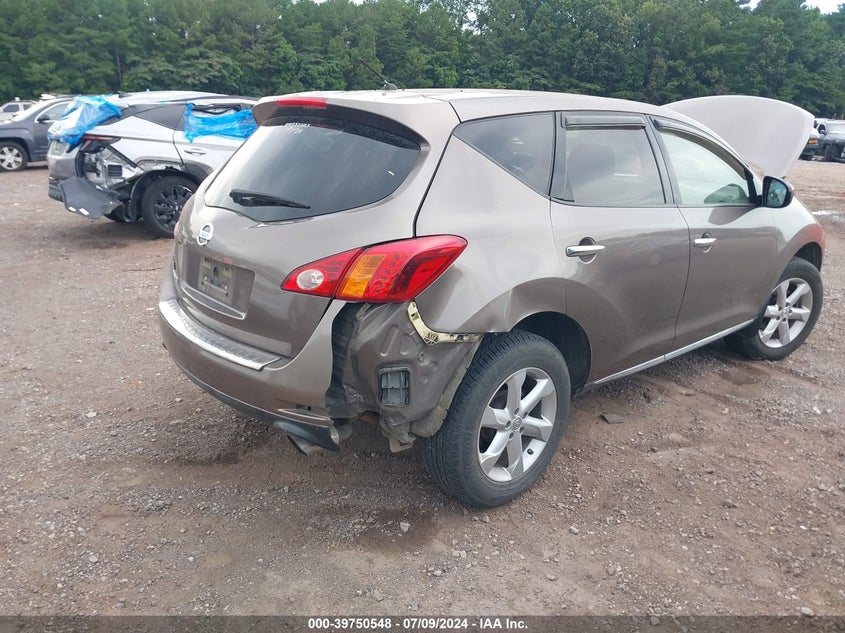 2010 Nissan Murano S/Sl/Le VIN: JN8AZ1MU5AW014122 Lot: 39750548