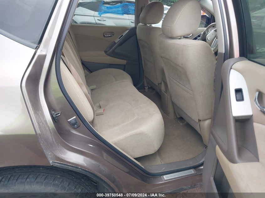 2010 Nissan Murano S/Sl/Le VIN: JN8AZ1MU5AW014122 Lot: 39750548