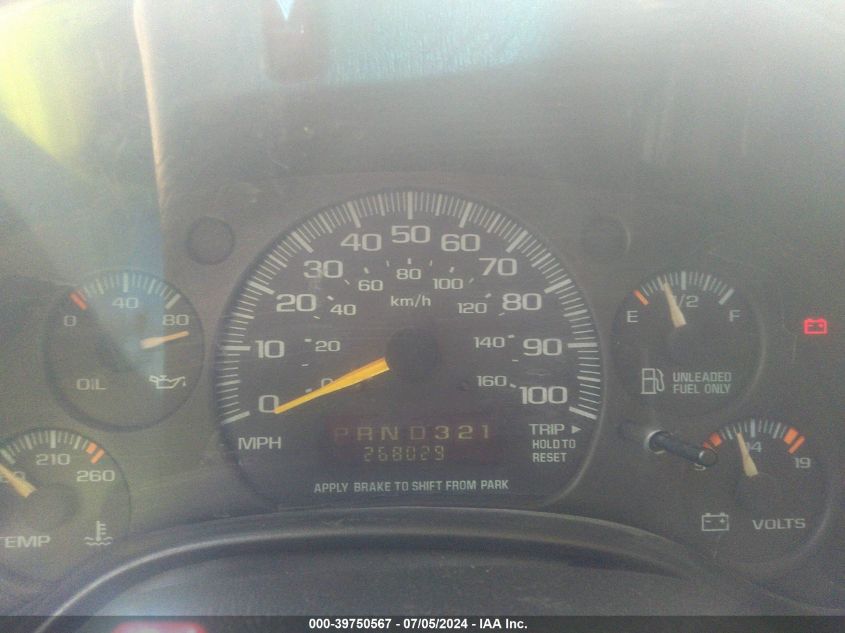 2001 Chevrolet Express Cargo Van VIN: 1GCHG39RX11129442 Lot: 39750567