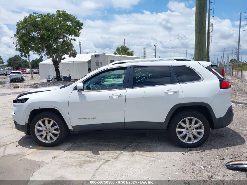 2016 Jeep Cherokee Limited VIN: 1C4PJMDS3GW121479 Lot: 39750586