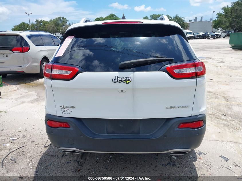 2016 Jeep Cherokee Limited VIN: 1C4PJMDS3GW121479 Lot: 39750586