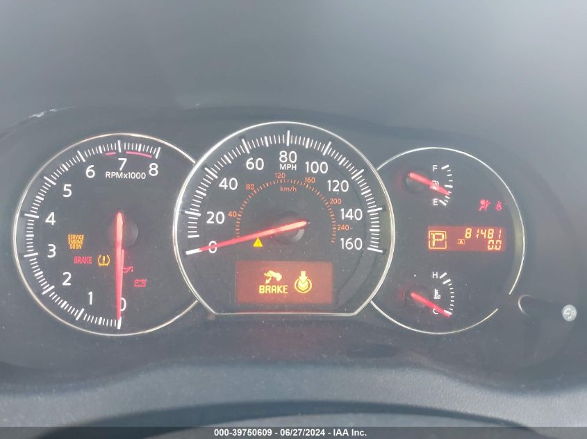 2011 Nissan Maxima 3.5 S VIN: 1N4AA5AP9BC867138 Lot: 39750609