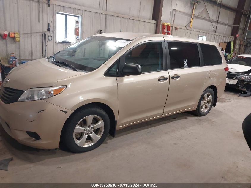 2014 Toyota Sienna L V6 7 Passenger VIN: 5TDZK3DC0ES514233 Lot: 39750636