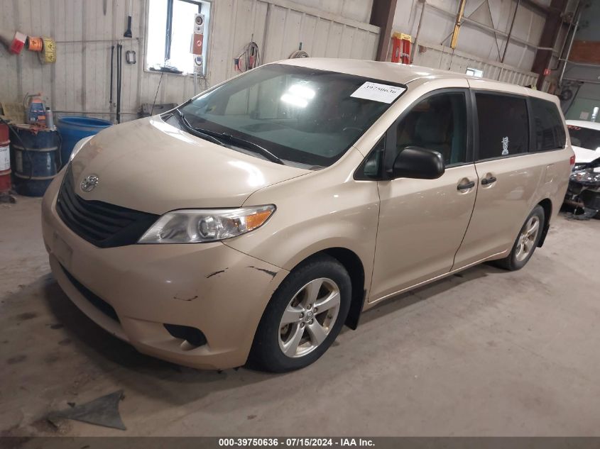 2014 Toyota Sienna L V6 7 Passenger VIN: 5TDZK3DC0ES514233 Lot: 39750636