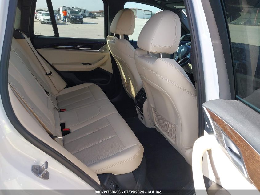 2022 BMW X3 Sdrive30I VIN: 5UX43DP09N9K35911 Lot: 39750655